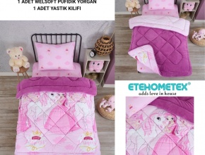 WELSOFT DESENLİ TEK KİŞİLİK YORGAN 