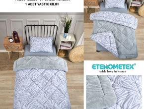 WELSOFT DESENLİ TEK KİŞİLİK YORGAN 
