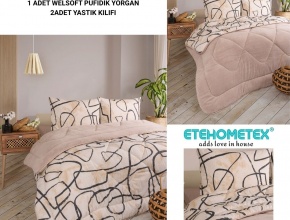 WELSOFT DESENLİ ÇİFT KİŞİLİK YORGAN