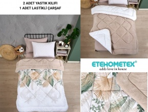 WELSOFT DESENLİ TEK KİŞİLİK UYKU SETİ