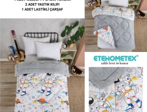 WELSOFT DESENLİ TEK KİŞİLİK UYKU SETİ