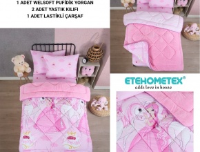 WELSOFT DESENLİ TEK KİŞİLİK UYKU SETİ
