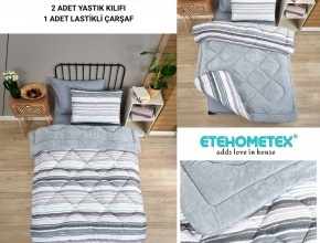 WELSOFT DESENLİ TEK KİŞİLİK UYKU SETİ